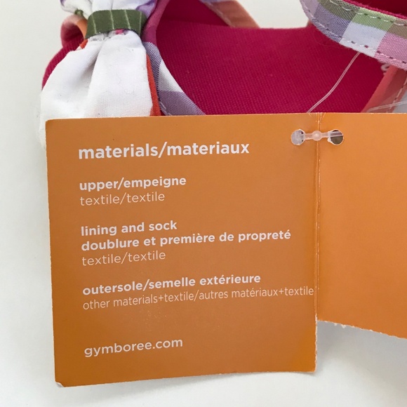 GYMBOREE Baby Shoes NWT Espadrille Sandals Floral Pink Newborn Size 0-3 Gymboree - Picture 13 of 15